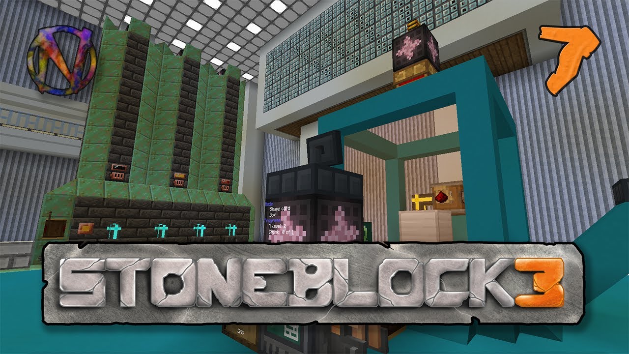 Stoneblock 3 EP07 Compact Machines and Pig Iron Automations YouTube