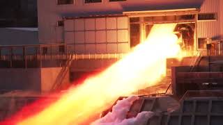 Four YF-100K rocket engines tested