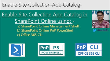 Enable Site Collection level App Catalog in SharePoint Online | PnP PowerShell | Office365 CLI