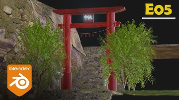 Torii Gate Manipulation Course-E05 Texturing | Blender