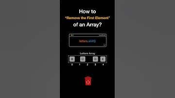 How to Remove the first element of an array in JavaScript???? #animation #codingtutorial #javascript