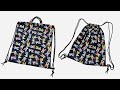 213 🎒A simple drawstring backpack sewing tutorial | Sewing ideas to sell or give away