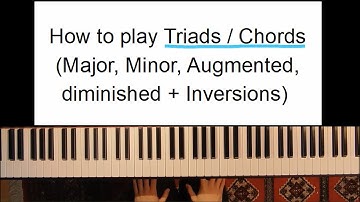 How to play Triads / Chords (Major, Minor, Augmented, Diminished + Inversions)