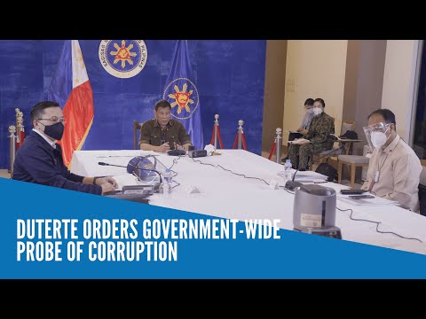 Duterte orders government-wide probe of corruption