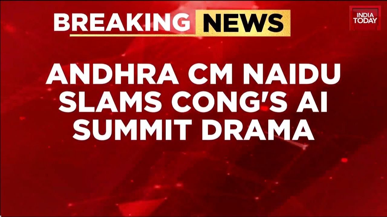 Andhra CM Chandrababu Naidu Slams Youth Congress Shirtless Protest At India AI Impact Summit 2026