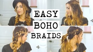 4 Easy Boho Braid Hairstyles