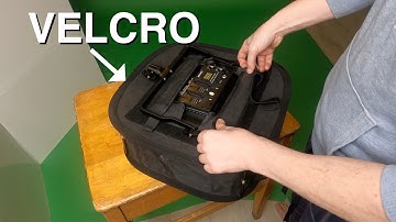 How to attach Neewer softboxes to 660 LED lights using the velcro flaps and straps