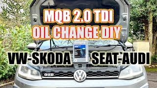 WHY YOU NEED TO LOVE YOUR VW AUDI DIESEL ENGINE  OIL CHANGE DIY 2.0 TDI MQB VW AUDI SEAT SKODA