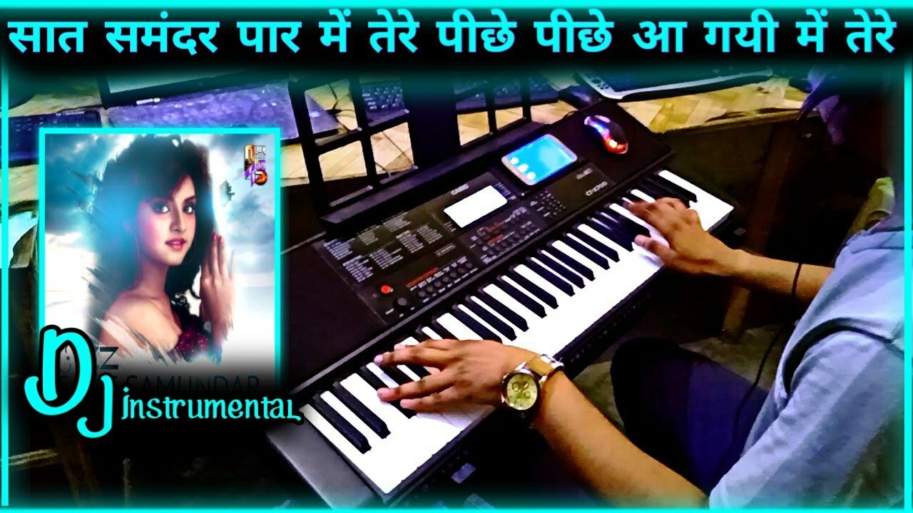 Saat Samunder Paar Instrumental  Vishwatma  Sunny  Dj Remix  Casio Ctx 700  by pradeep kumar pk