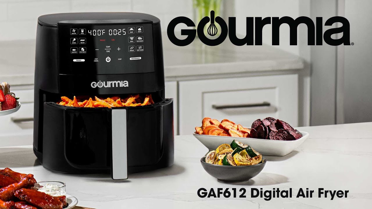 Air Fryers, Gourmia 6-Quart Digital Air Fryer GAF612 - No Oil