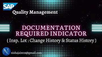 SAP S/4HANA QM | Documentation Required Indicator in QM view | MM02 | SAP Quality Management