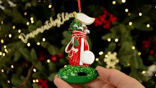 Ornaments by Elves: Personalized Bag of Golf Clubs Christmas Sport Ornament OBE-rm60