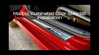 Honda Civic 10th Gen - Illuminated Door Step Sill Installation