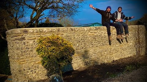 Building A Flint Block Stone Wall - THE END!