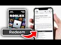 How To Redeem Roblox Gift Card On Phone - Full Guide