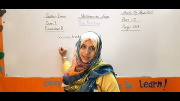 Metropolitan School April Week 1 Class 7 English Lesson