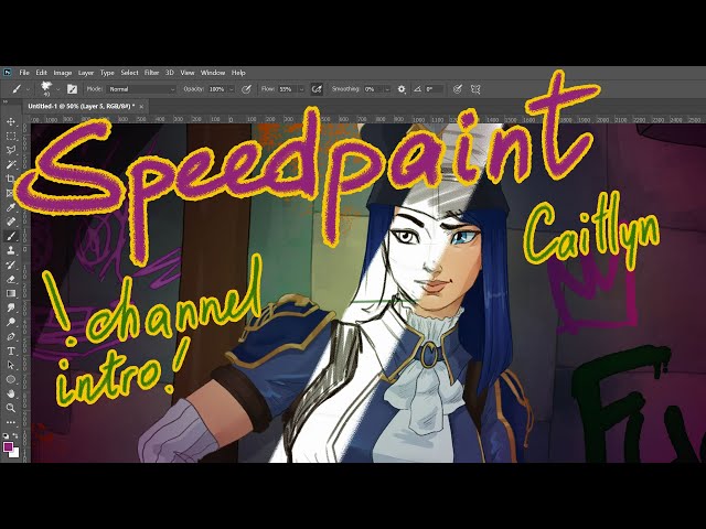 Arcane Fanart Speedpaint + Messy Channel Introduction class=