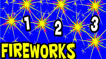 Count FIREWORKS for KIDS from 1 to 10 (4th of July Learning Activity)
