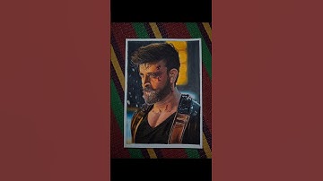 HRITHIK ROSHAN / WAR 2 #art #drawing #painting #hrithikroshan #war2 #ntr #sketch #srk #artist #viral