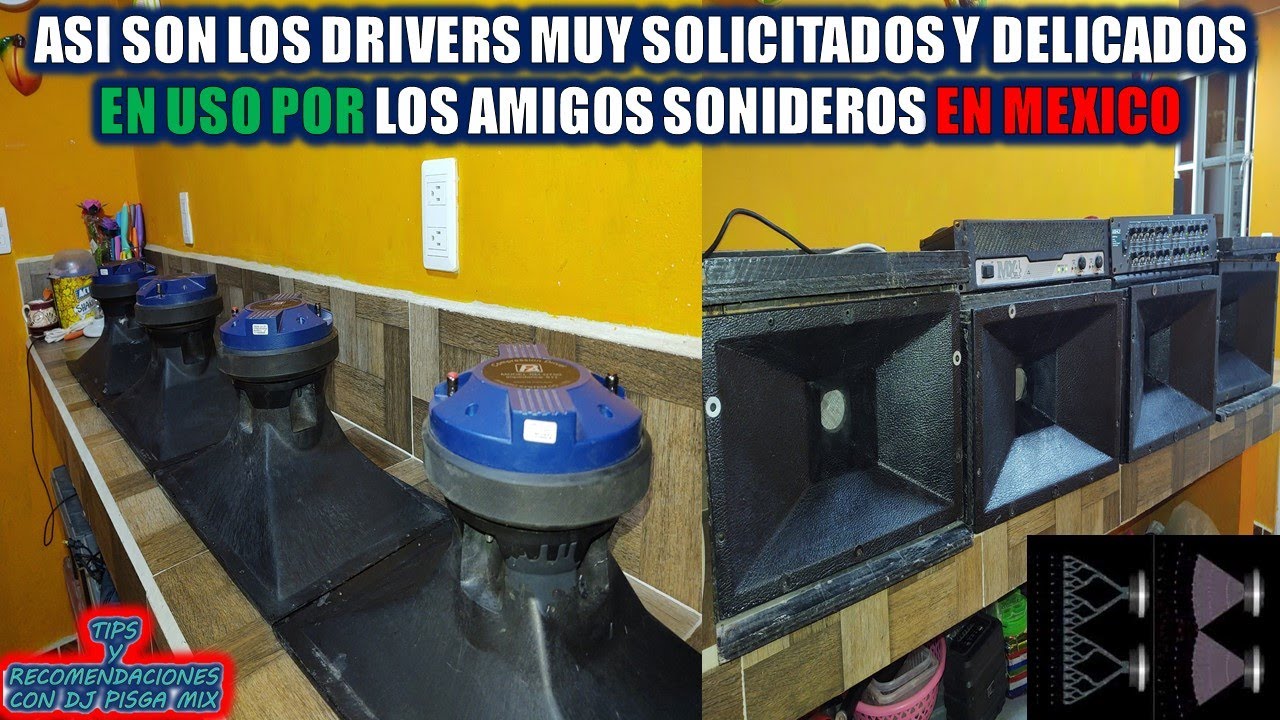 Así son los DRIVERS🔊que usan los SONIDEROS en MÉXICO🇲🇽.se dicen CARACTERÍSTICAS 🌀