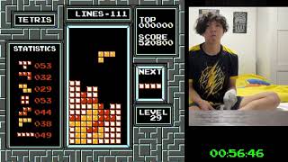 NES Tetris - Killscreen Maxout Before Transition