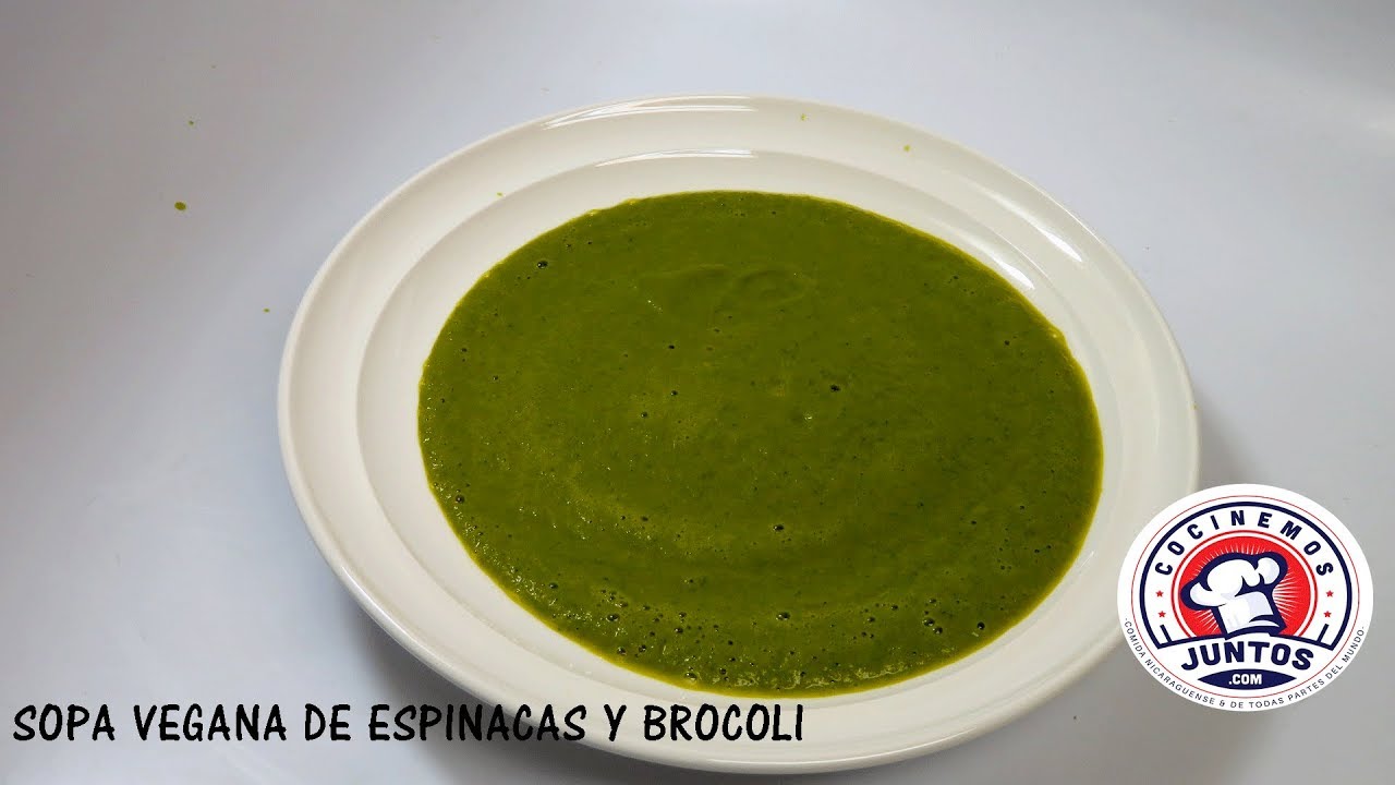 Sopa Vegana De Espinacas Brocoli Y Zanahorias Comida Para Perder