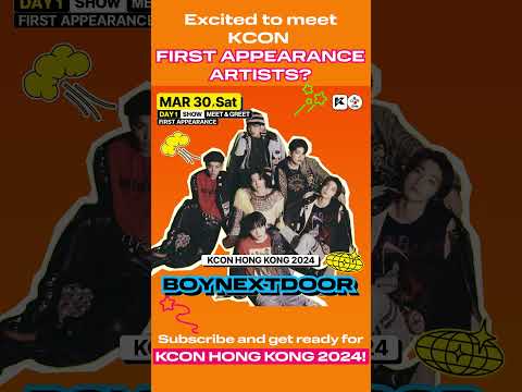 Excited to meet KCON FIRST APPEARANCE ARTISTS?
