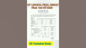 UP LEKHPAL FINAL RESULT#Final Cut off #2023
