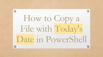 How to Copy a File with Today