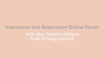 Ebay Templates | EBay Template Designs | OCDesignsOnline