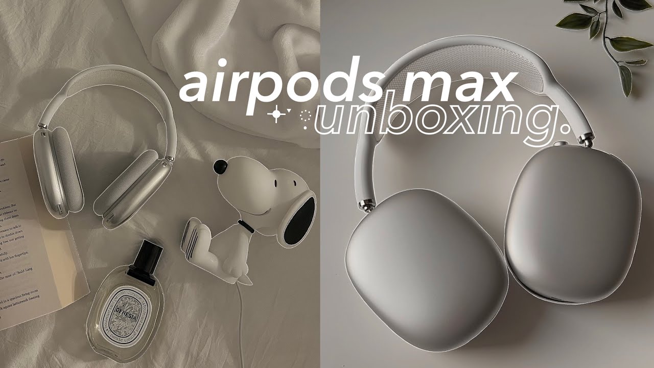 airpods max unboxing 🎧🕯️  review + aesthetic accessories 