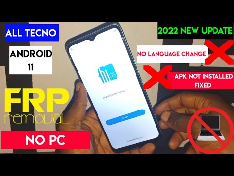 All Tecno Android 11 Frp Bypass/Google Account Lock 2022 (App Not Installed Fixed) FRP BYPASS TECNO