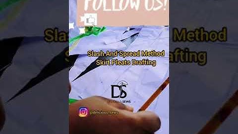 How To Slash And Spread For Skirt Pleat #sewingtutorial #patterndrafting #dressmaking #sewingchannel