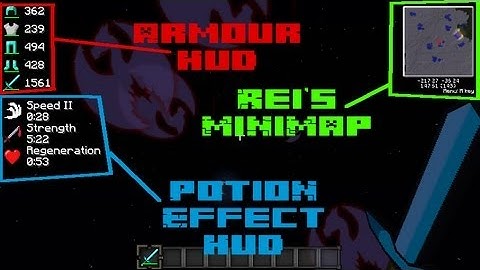 How To Install Armour Status HUD, Potion Effect HUD And Rei