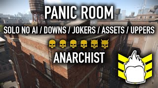 [PAYDAY 2] Panic Room DS/OD Solo No AI/Downs/Jokers/Uppers/Assets