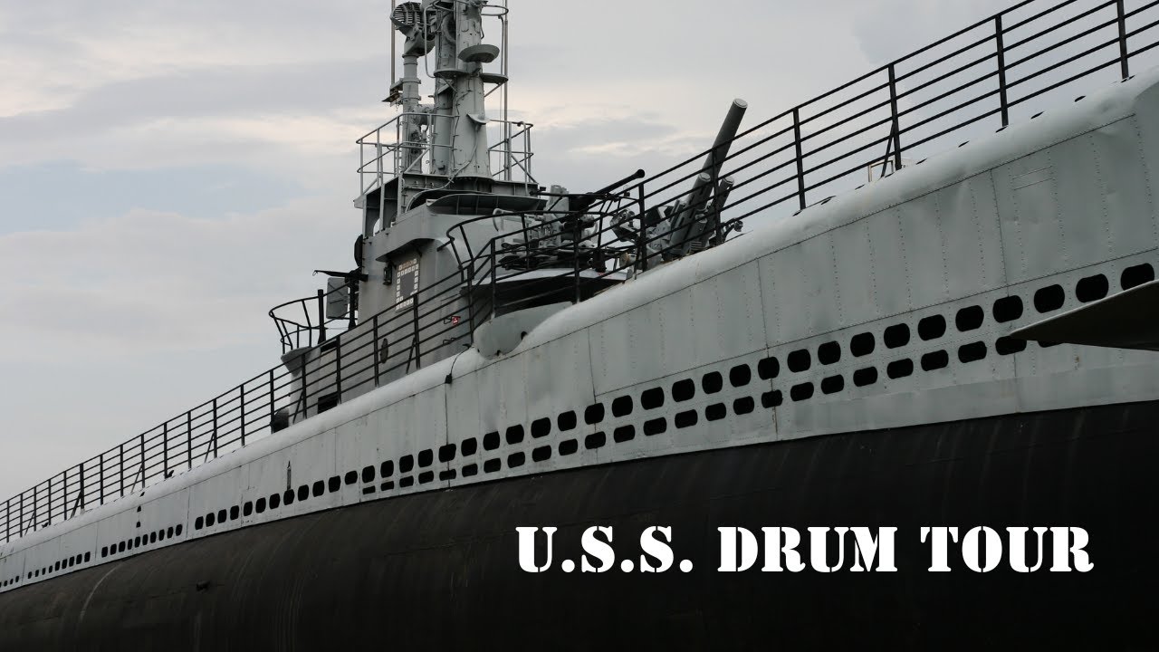 U.S.S. Drum Tour.  See Every Part of The Submarine.