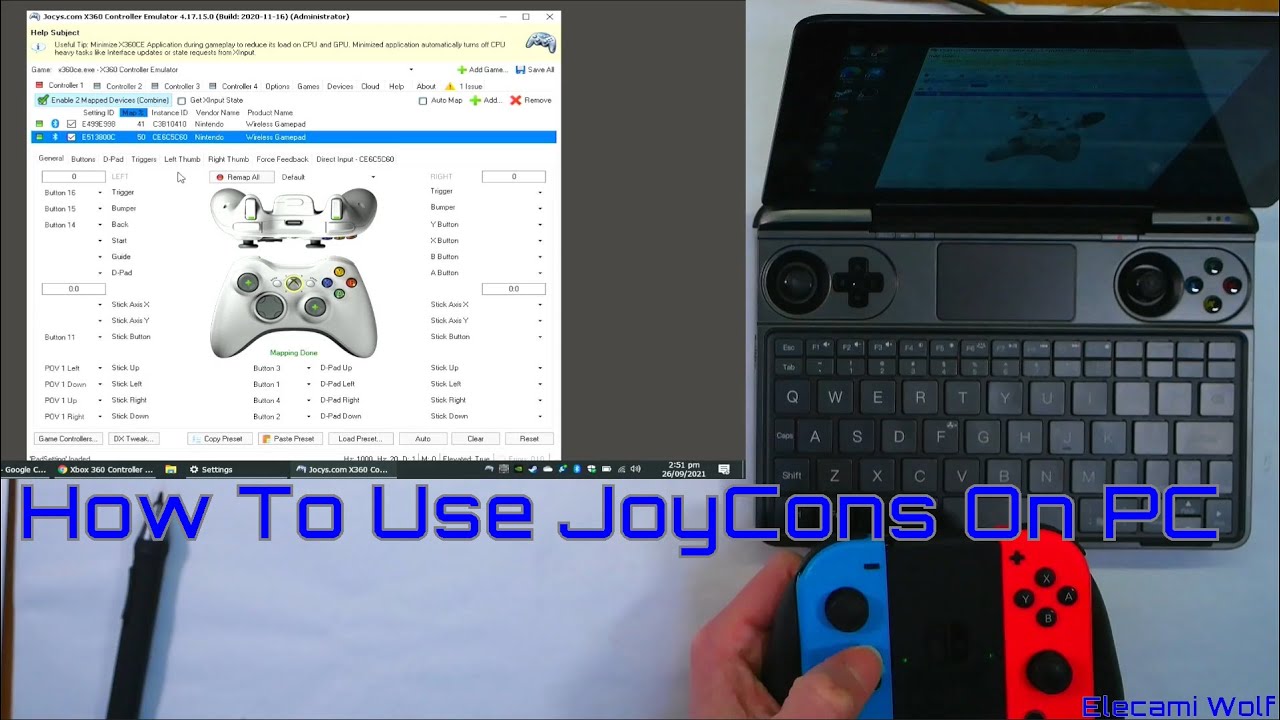 How to use JoyCons on PC with reWASD  Being used, Suggestion, Rocket  science