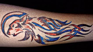 Fox Dragon Tattoo || Tattoo Time Lapse 2020