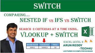 EXCEL LEVEL 2 PART 57 -  SWITCH FUNCTION