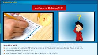 Organising Data, Class 6 Maths | Digital Teacher