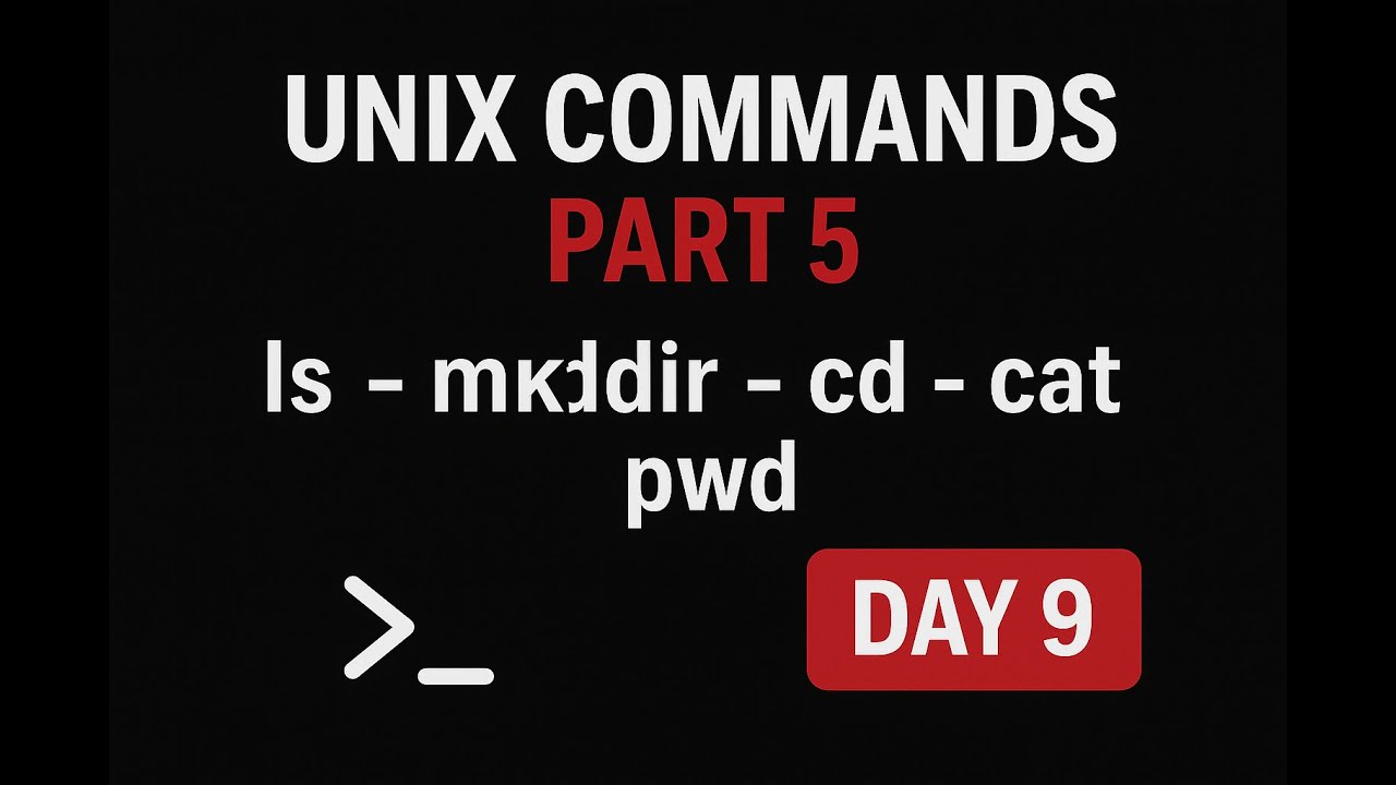 UNIX Commands Part 5: ls, mkdir, cd, cat, pwd | Day 9
