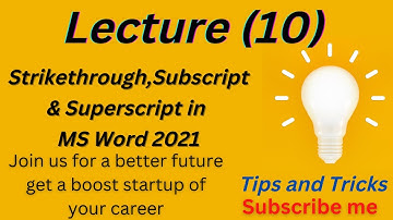 subscript and superscript in ms word | subscript awar superscript kis tara istamal kary ms word main