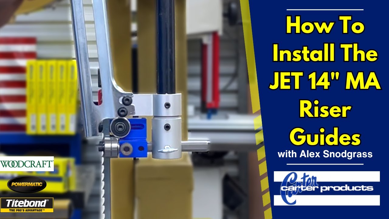 Installing the Jet 14" Micro Adjust Riser Bandsaw Guides YouTube