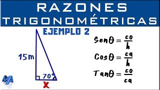 Trigonometric reasons | Find a side | Example 2