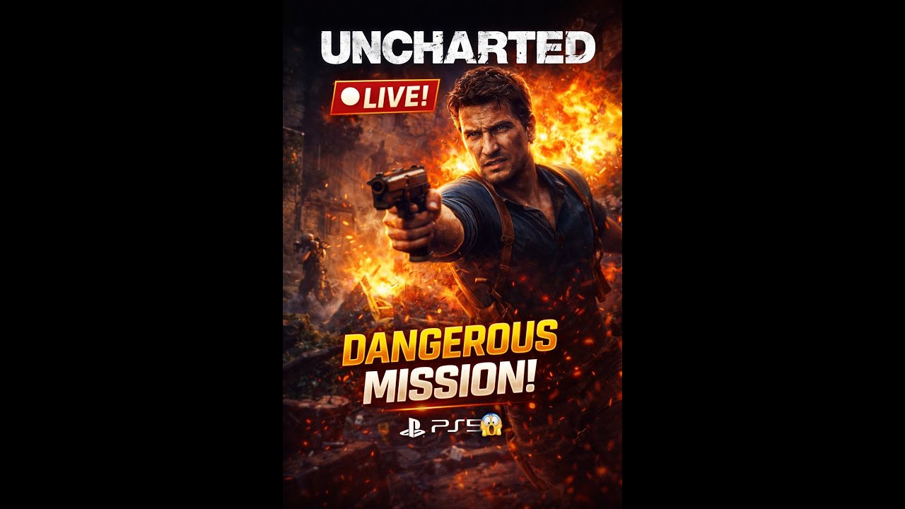 😱 Ye jump galat hua to RIP | UNCHARTED LIVE PS5 