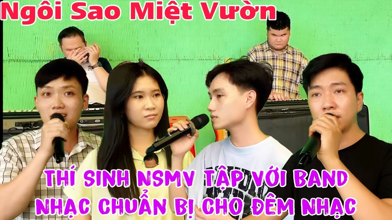 Gia Bảo.Huyền Trân .Phước Hưng .Hữu Phước Tập Với Band Nhạc Chuẩn Bị Cho Đêm Nhạc Ngôi Sao Miệt Vườn