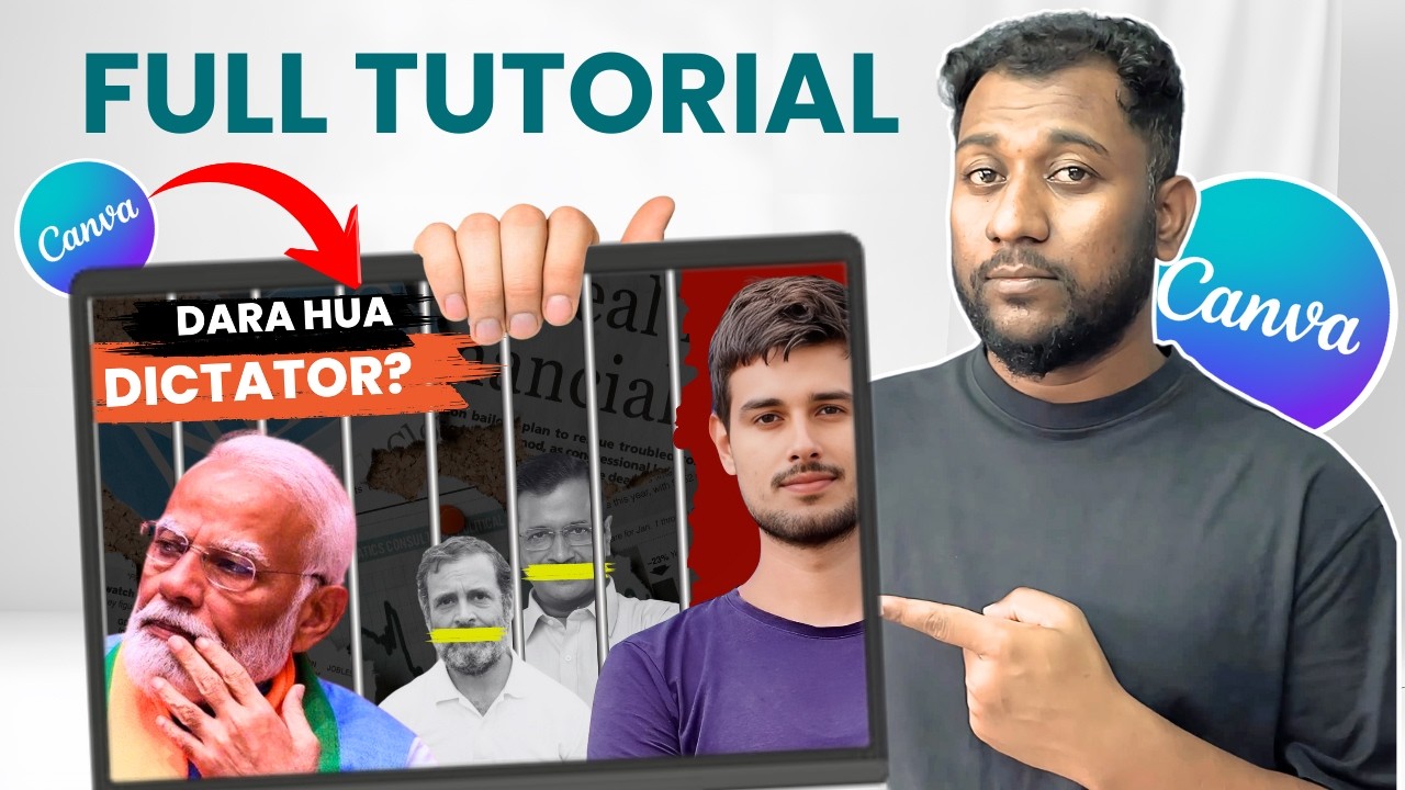 How To Create Killer Youtube Thumbnail In Canva Dhruv Rathee Style (2026)