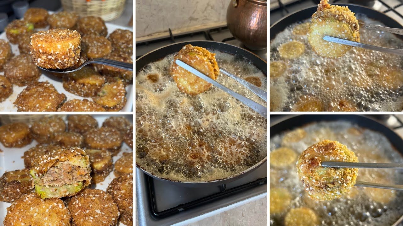 ميني مبطن كوسة بطريقة مختلفة سريعة والنتيجة مذهلة💛👌#وصفات #cooking #recipe