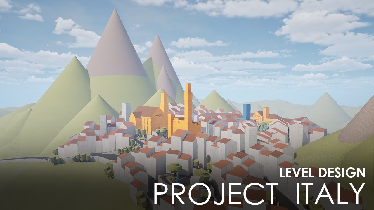 Project Italy | Level Design | Unreal Engine 5 - YouTube