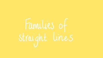 Families of straight lines | Unit 1 and 2 VCE Maths Methods